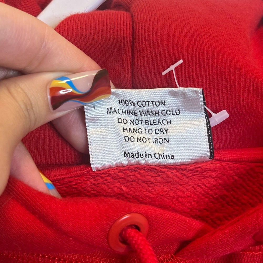 Teddy Fresh Pullover Hoodie Raised Texture Logo Size Small - Picture 3 of 4
